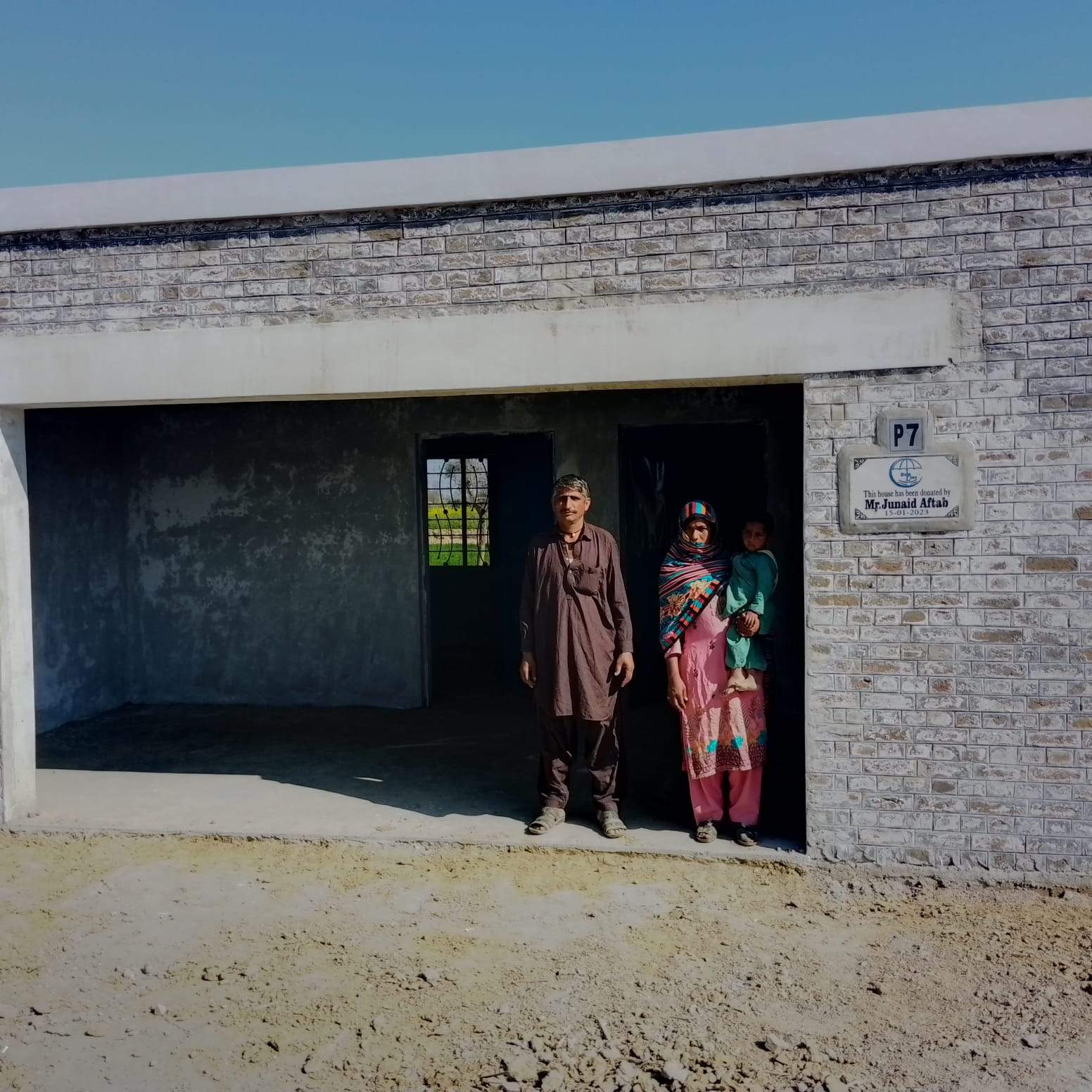 Families moving from relief to stable shelter