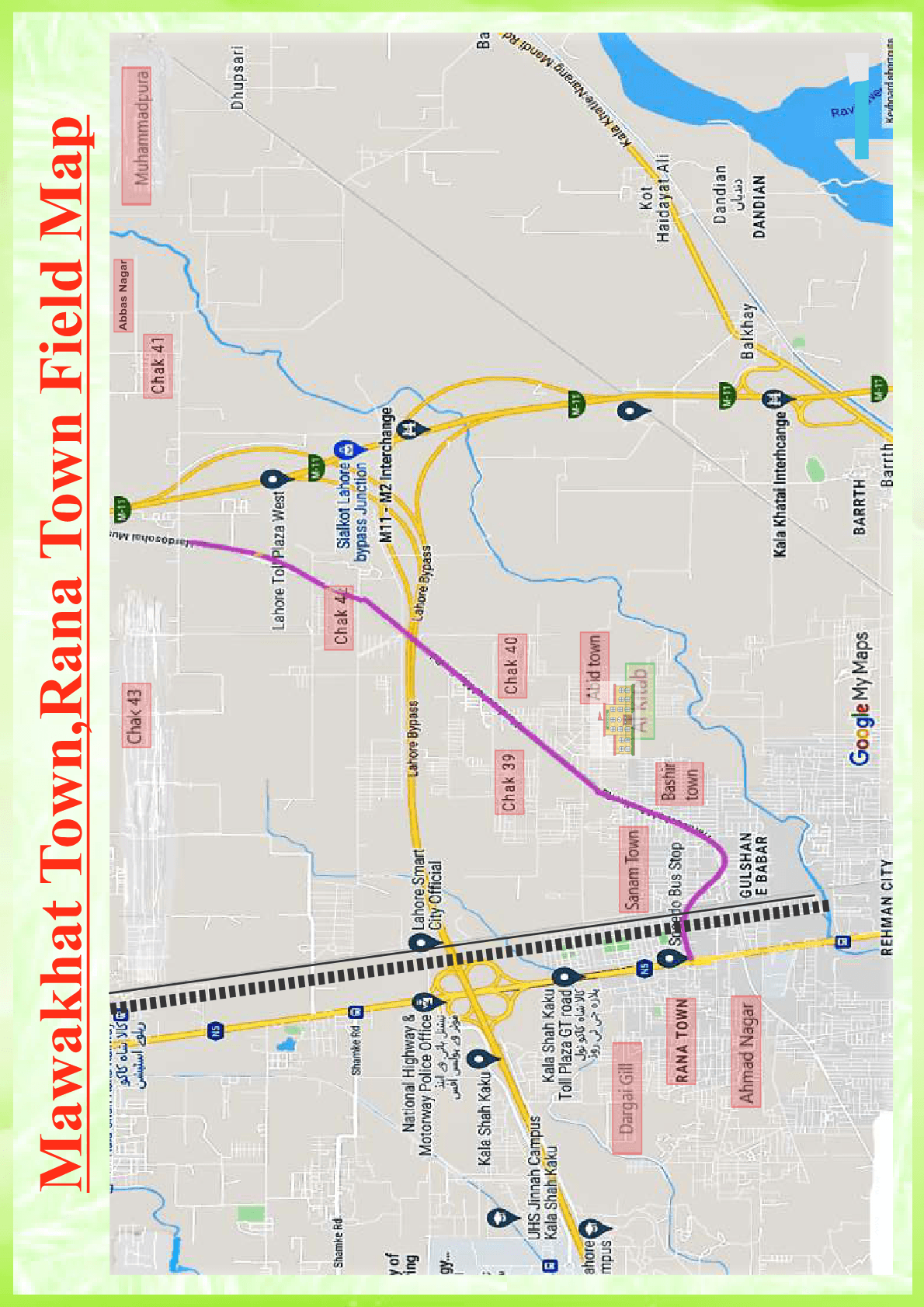 Mawakhat Town field map