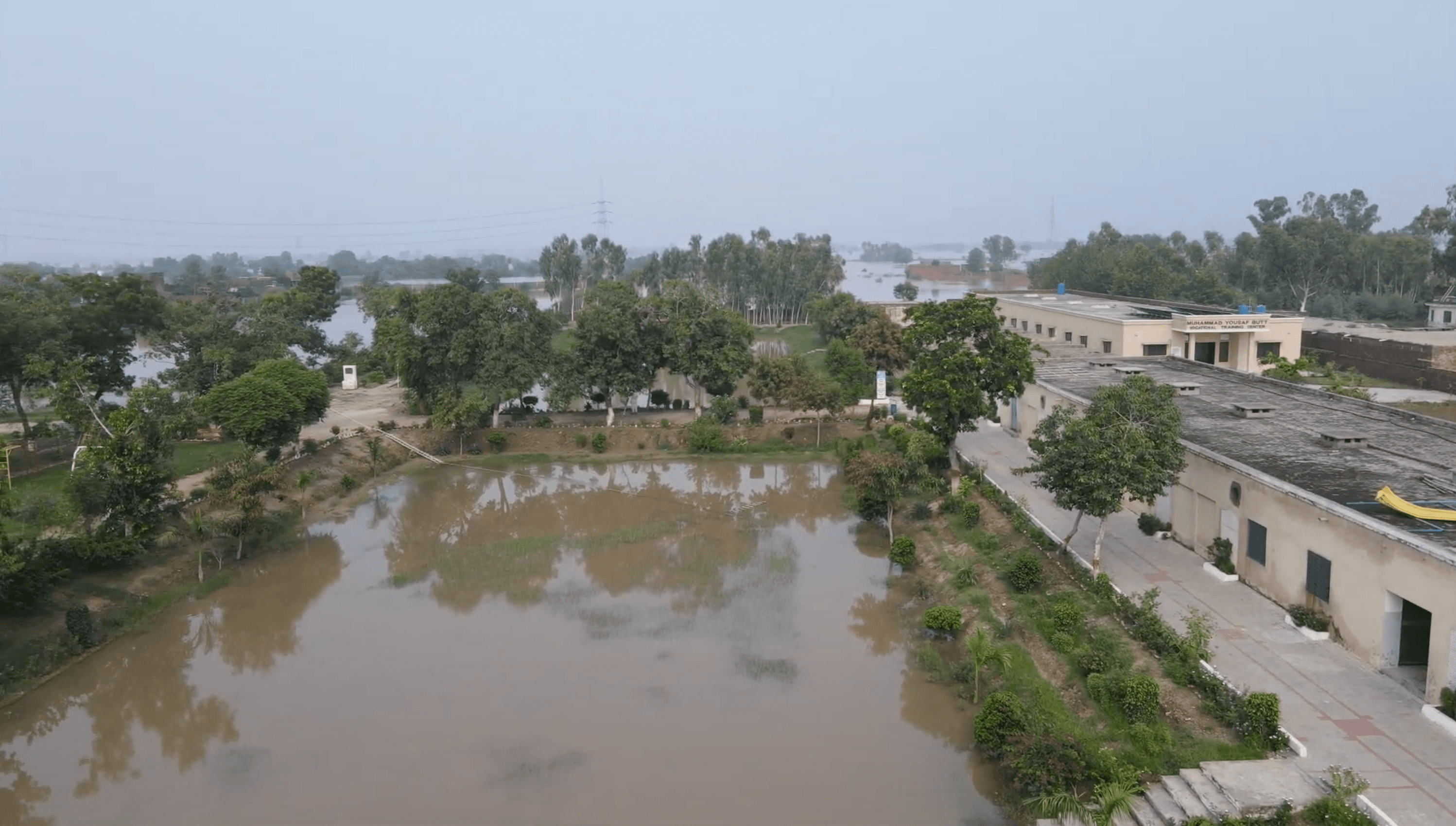 Flood-affected neighbourhoods in Rana Town