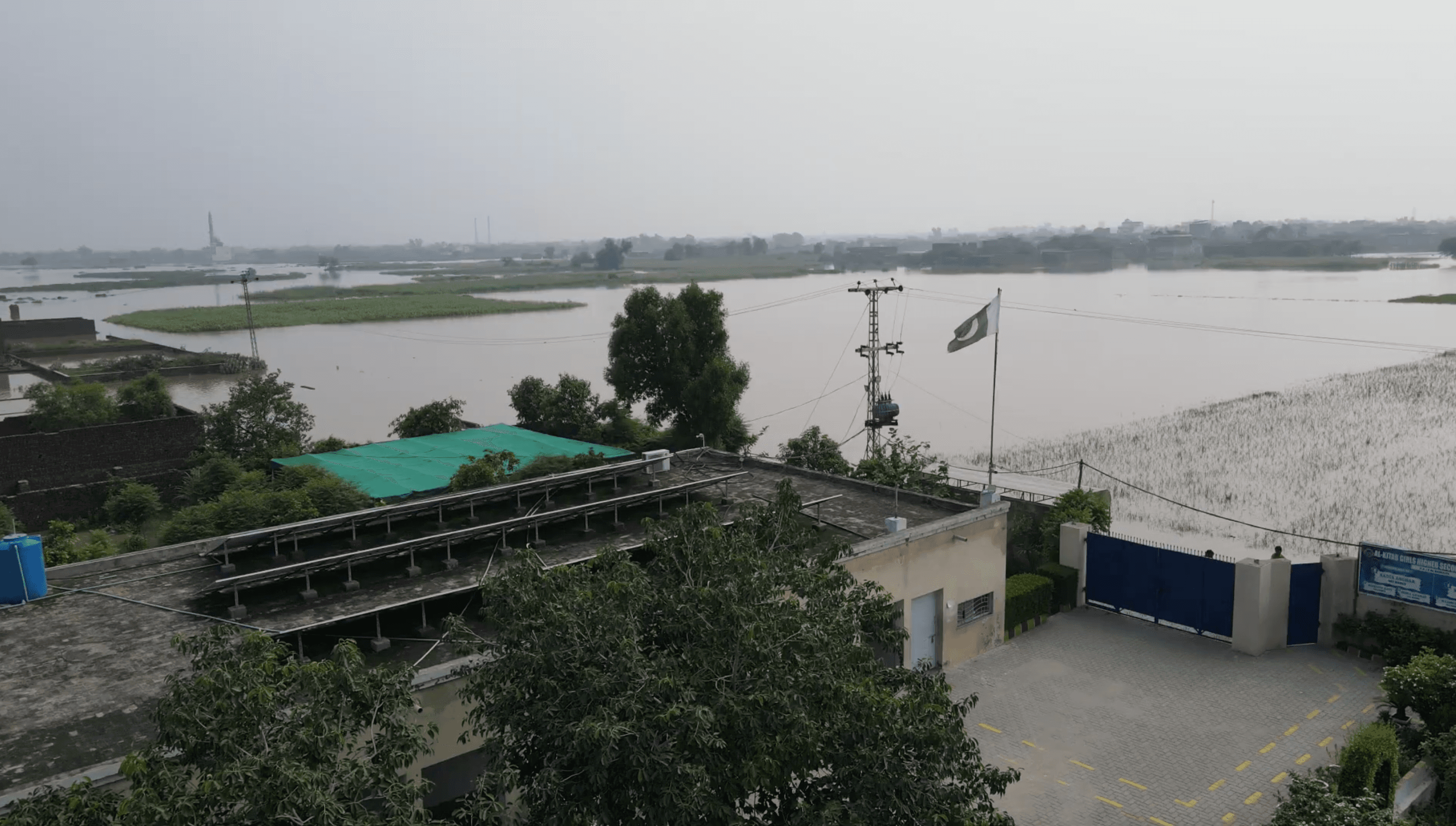 Communities cut off by floodwater